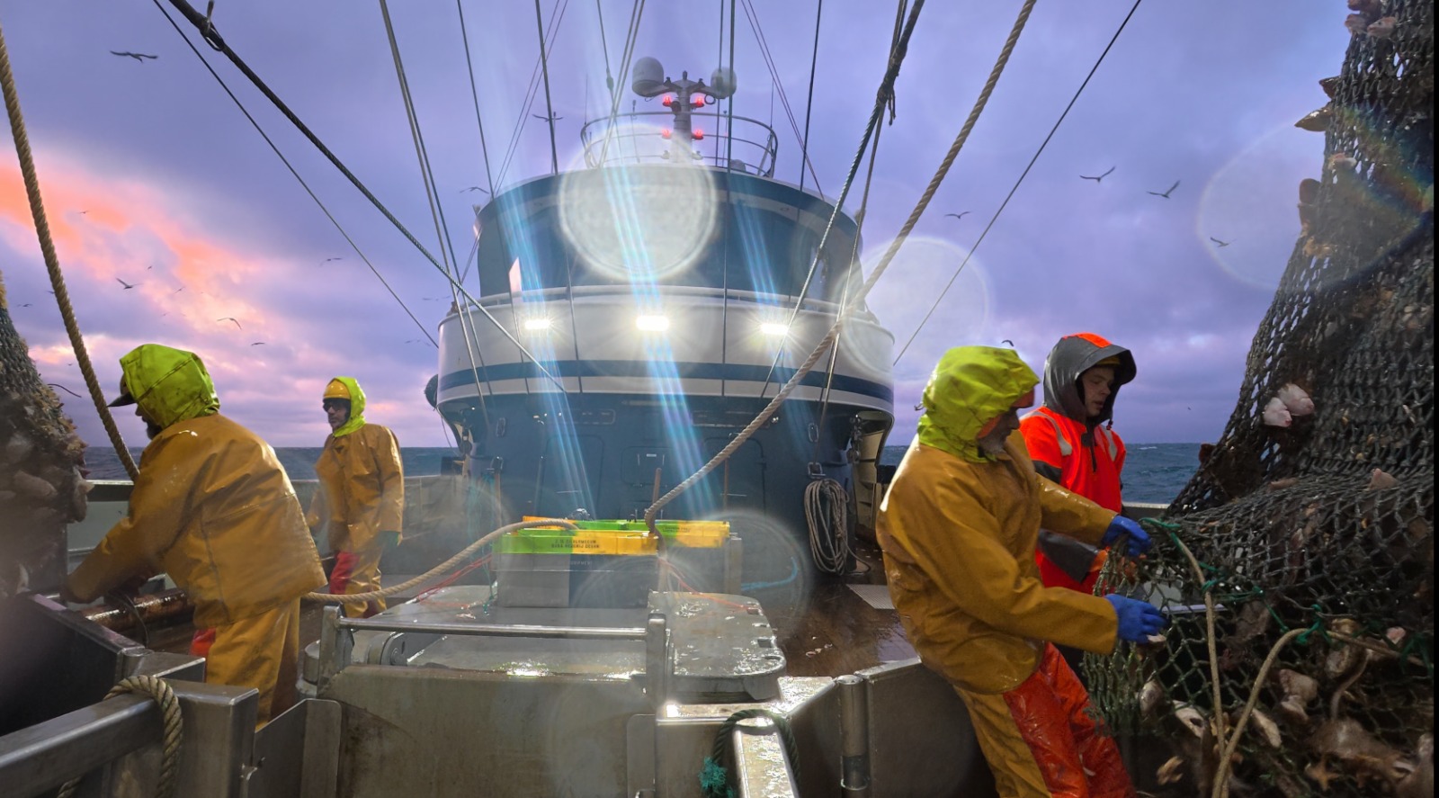Belgian fishing vessel at sea — NaviTools fleet